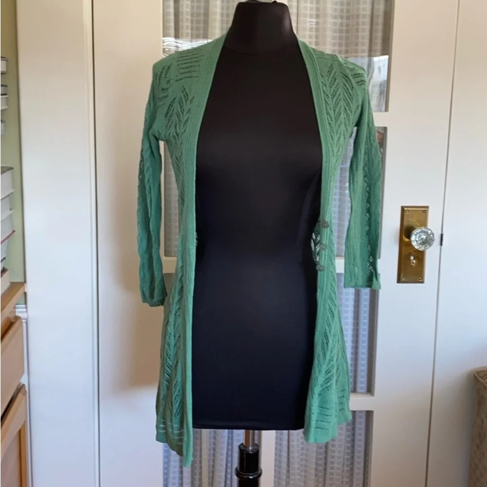 Beautiful and Unique Anthro Cardigan - Picture 1 of 7